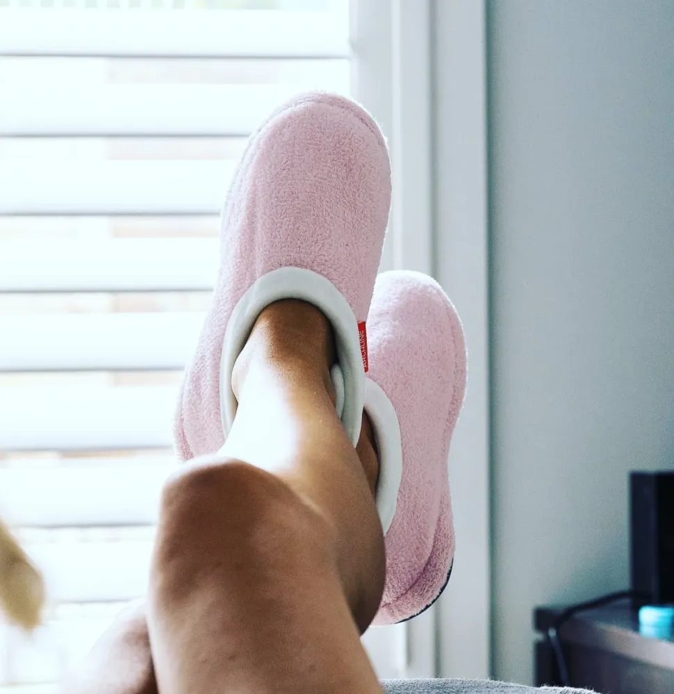 ARCHLINE Orthotic Slippers Closed Scuffs Pain Relief Moccasins - Pink - EUR 41