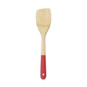Bamboo Large Spatula - Red
