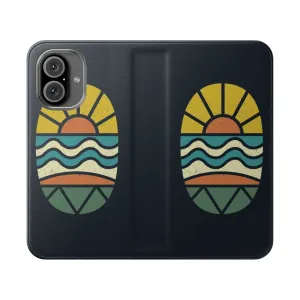 Beach-Inspired Flip Cover Phone Case for Summer