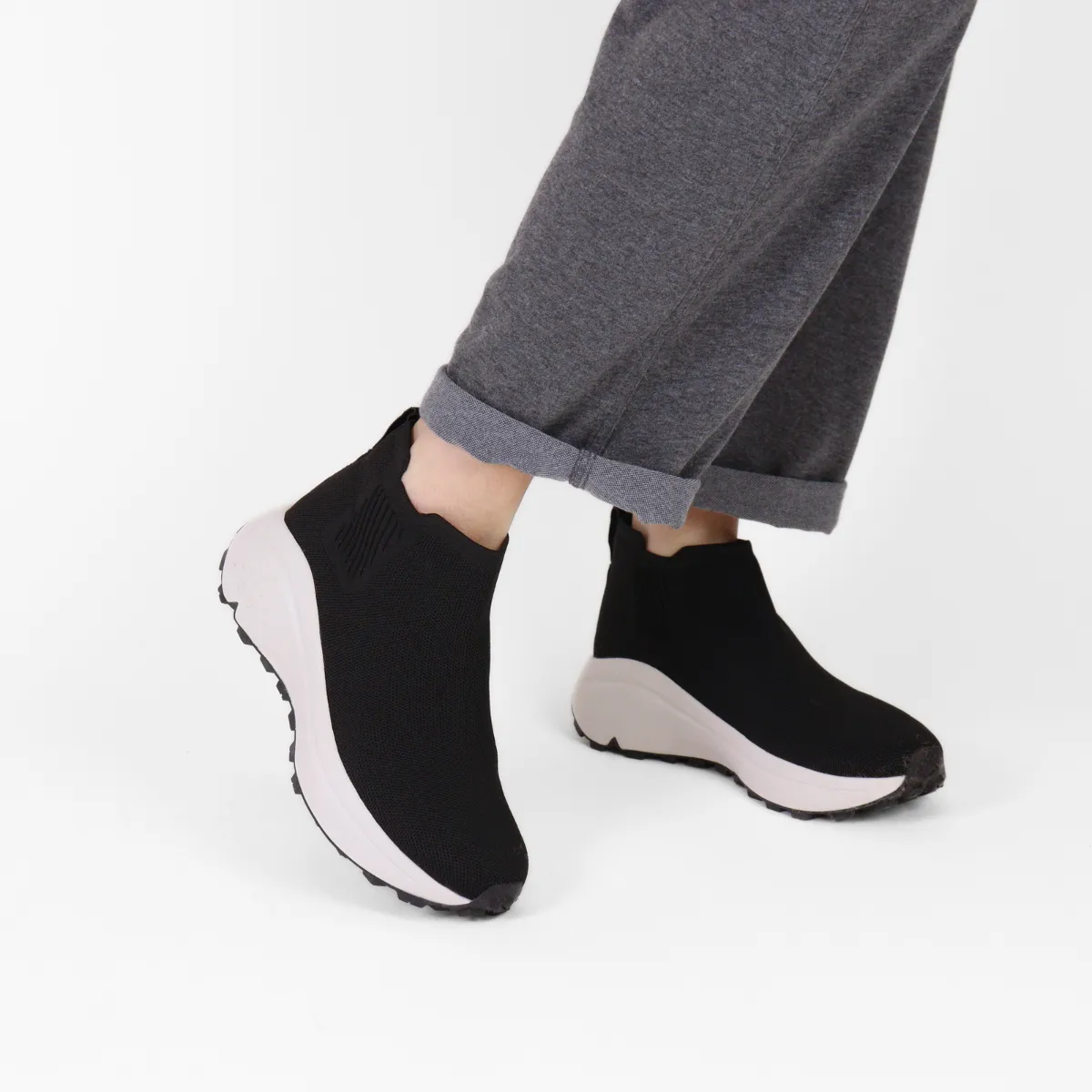 Bettina Nero Stretch Knit