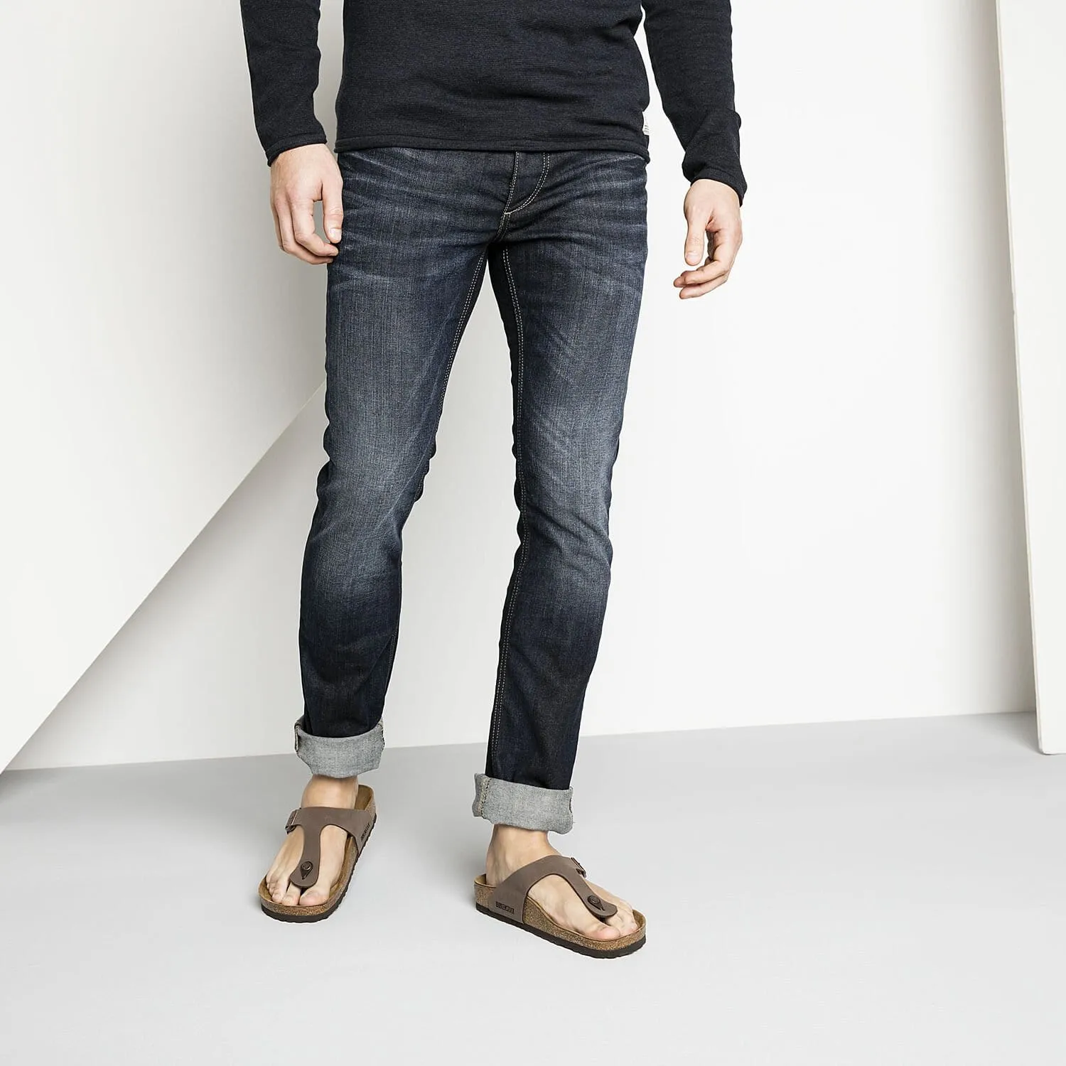 Birkenstock Gizeh Mocha Birko-Flor Nubuck Sandals - Regular