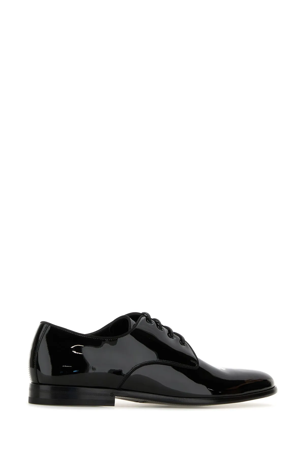 Black leather Raffaello lace-up shoes