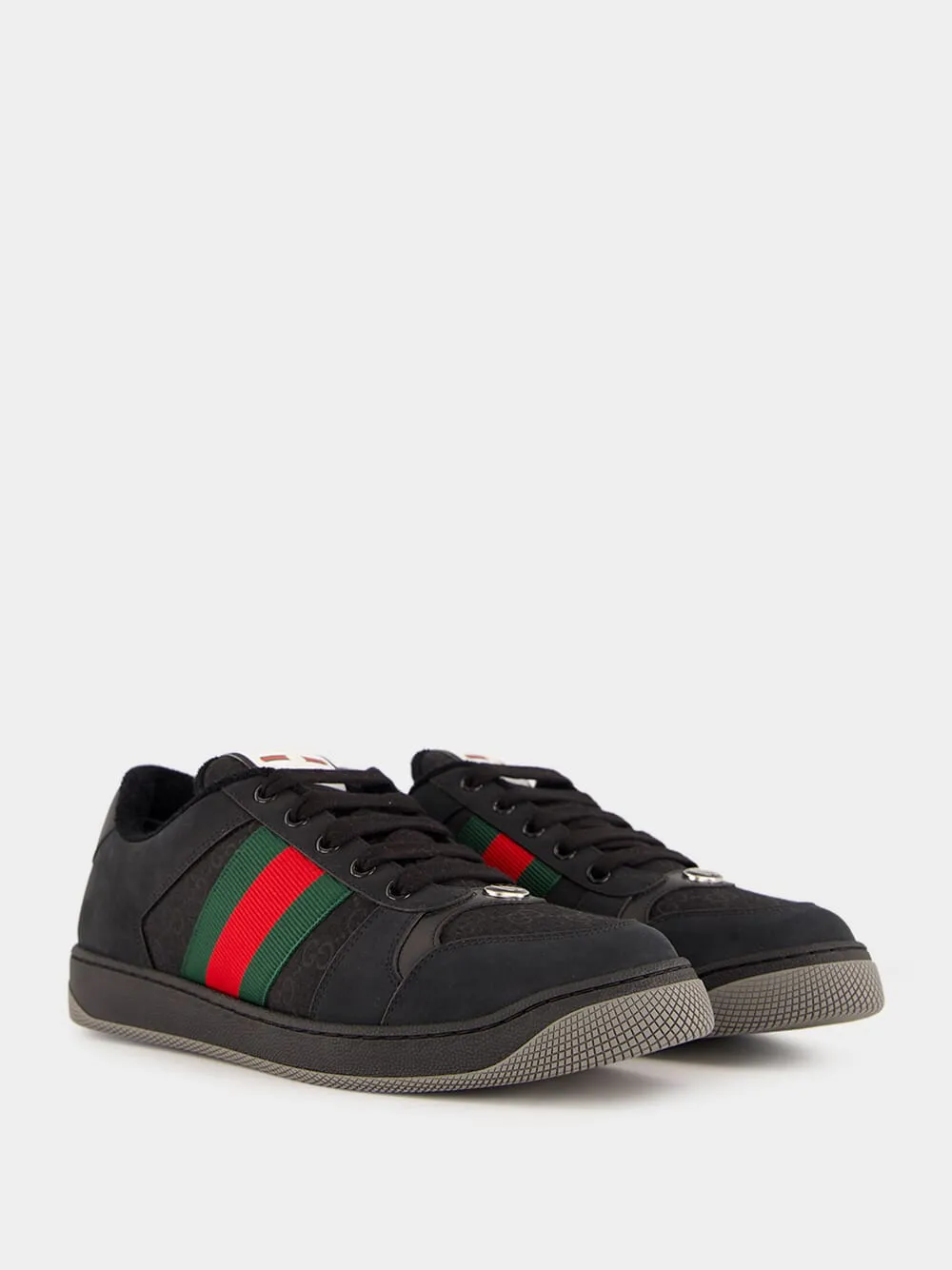Black Men's GG Screener Sneaker