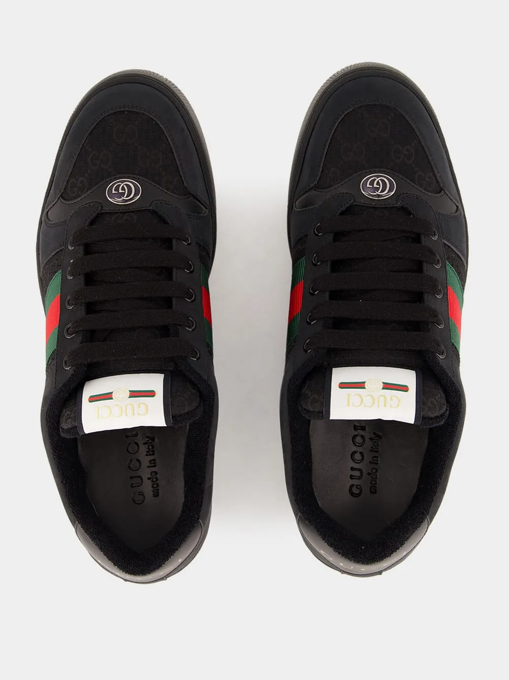 Black Men's GG Screener Sneaker