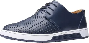 BORAMAX Men's Casual Non-Slip Oxford Shoes -Men's Flat Fashion Breathable Business Formal Dress Sneakers Dress Shoes for Men