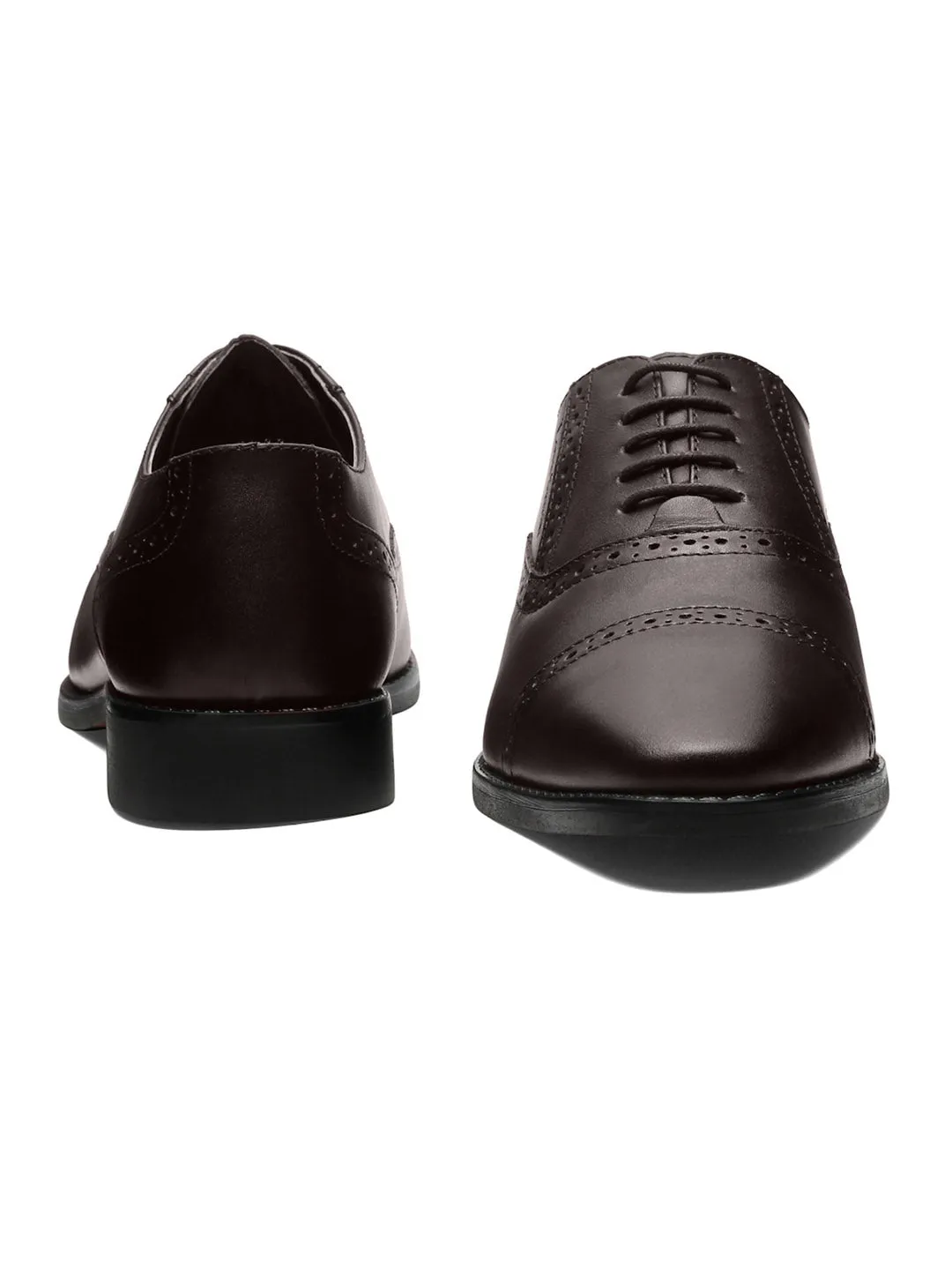 Brunette Brown Italian Leather Oxford Shoes
