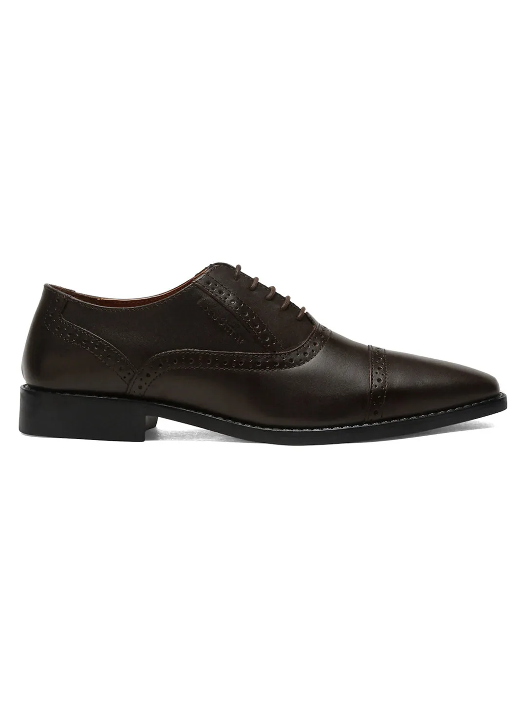 Brunette Brown Italian Leather Oxford Shoes