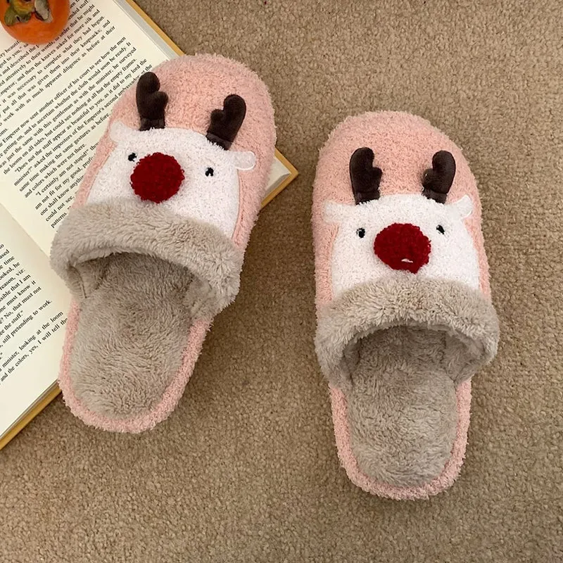 Christmas Warm Plush Slippers