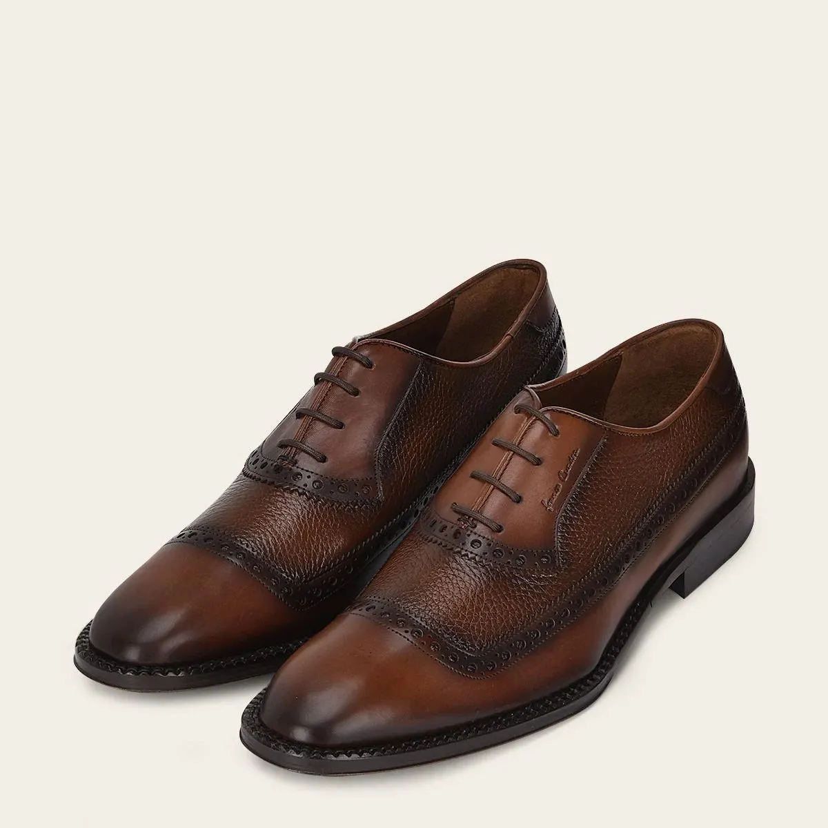 D23BUVN - Franco Cuadra honey oxford dress cap toe shoes for men