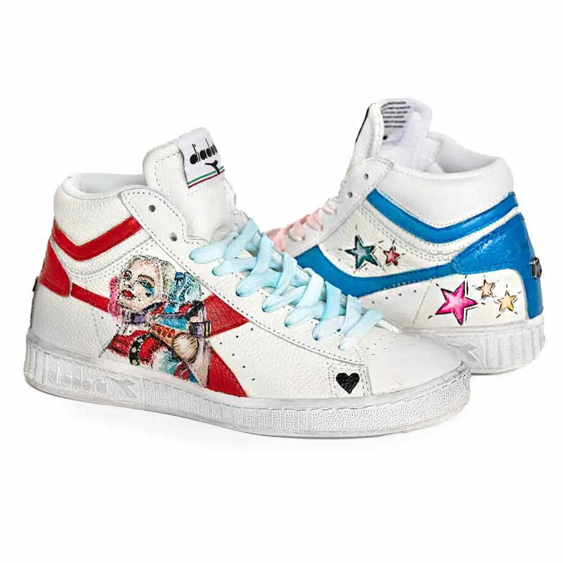Diadora Game High - Harley Quinn - Disegnate a Mano