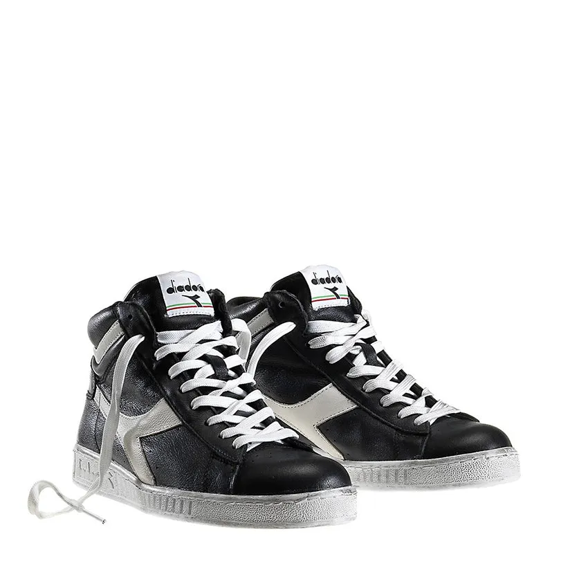 DIADORA SNEAKERS GAME L HIGH WAXED NERO - BIANCO