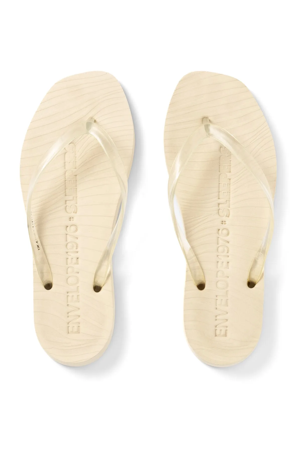 Envelope 1976 x Sleepers White with transparent strap