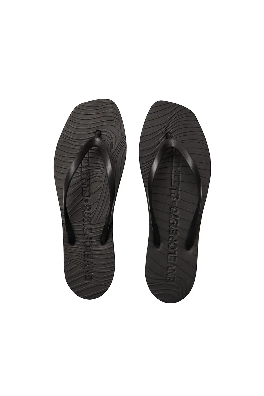Envelope x Sleepers Black Flip Flop