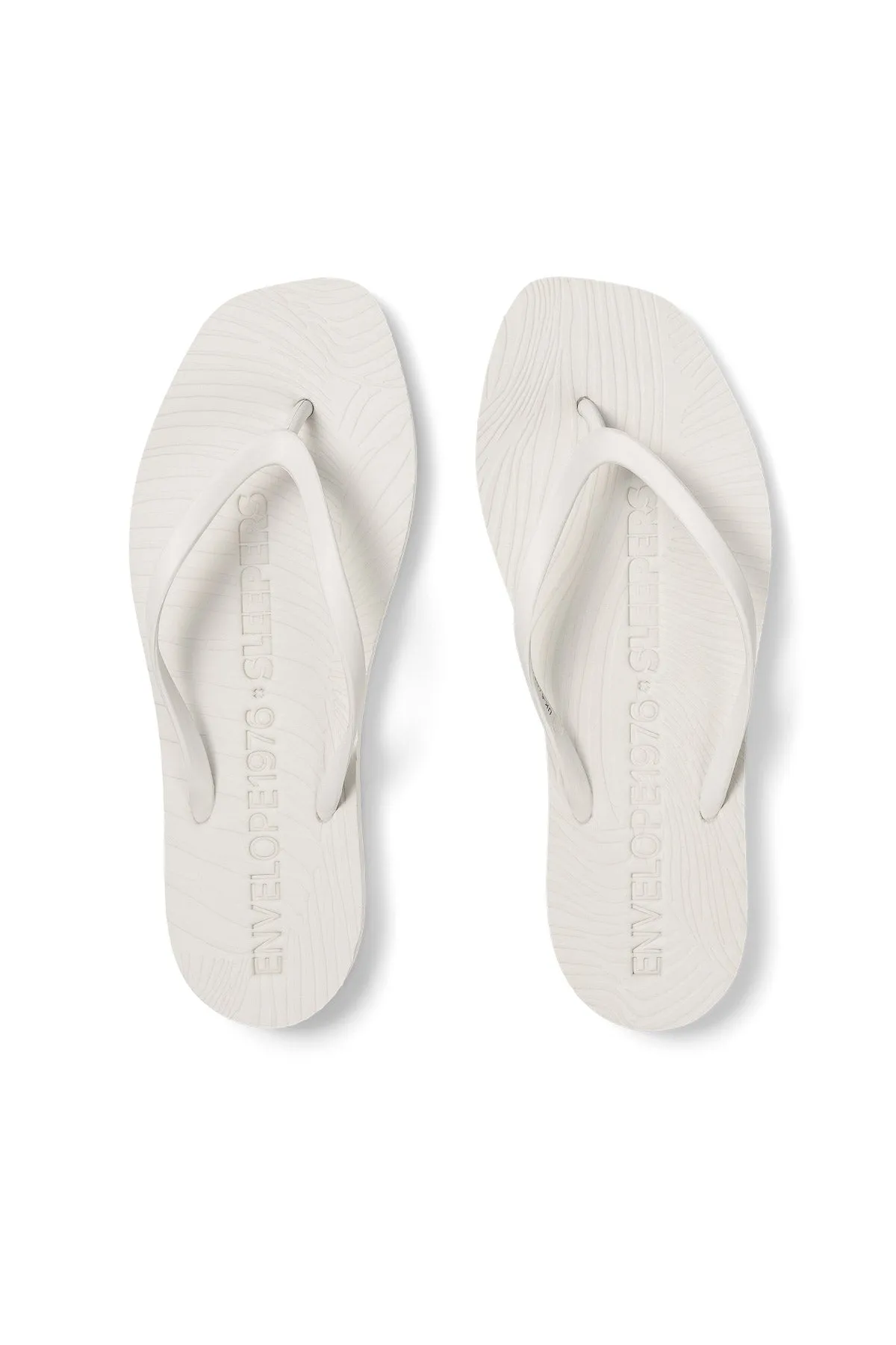 Envelope x Sleepers White Flip Flop