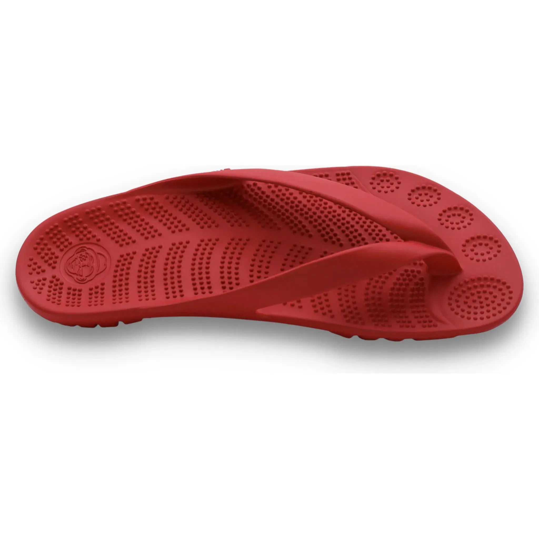 FIRE RED FLIP FLOPS BY GUDO
