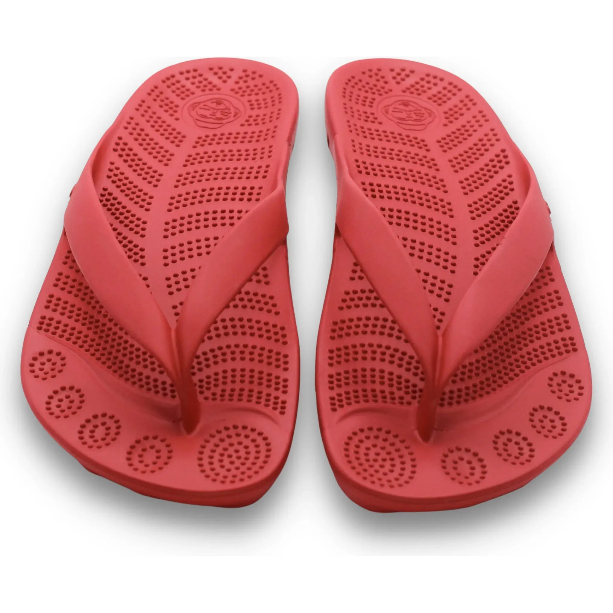 FIRE RED FLIP FLOPS BY GUDO