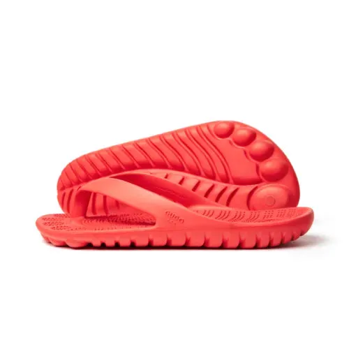 FIRE RED FLIP FLOPS BY GUDO