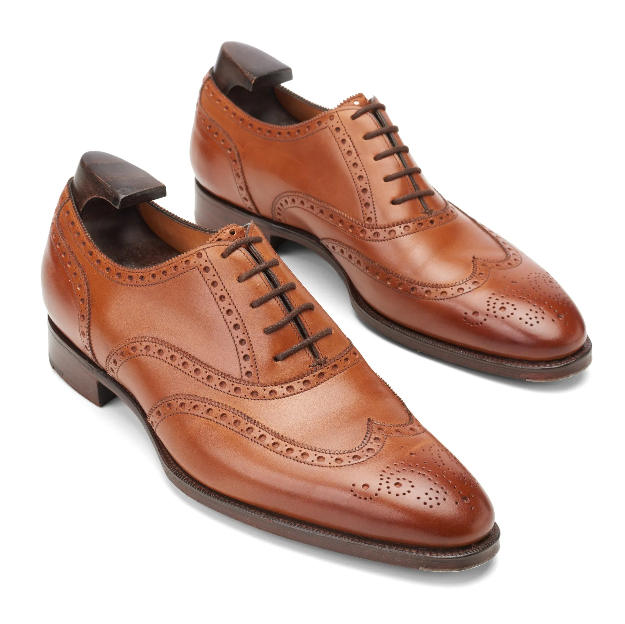 GAZIANO & GIRLING "Rothschild" Brown Oxford Dress Shoes UK 7E US 7.5 Last DG70