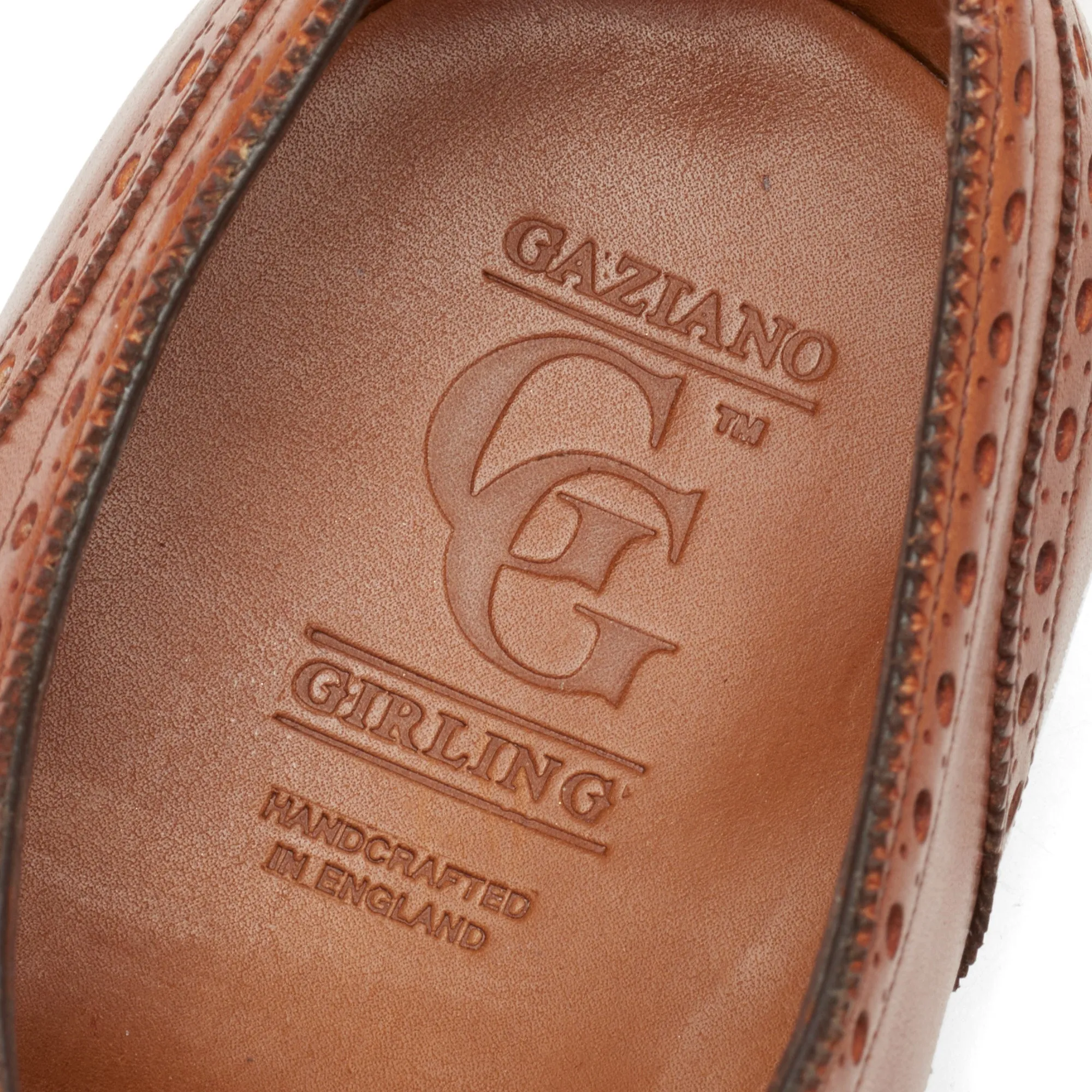 GAZIANO & GIRLING "Rothschild" Brown Oxford Dress Shoes UK 7E US 7.5 Last DG70