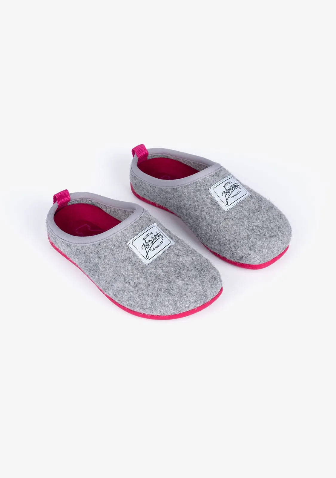 Grey Pink Ecological Home Slippers