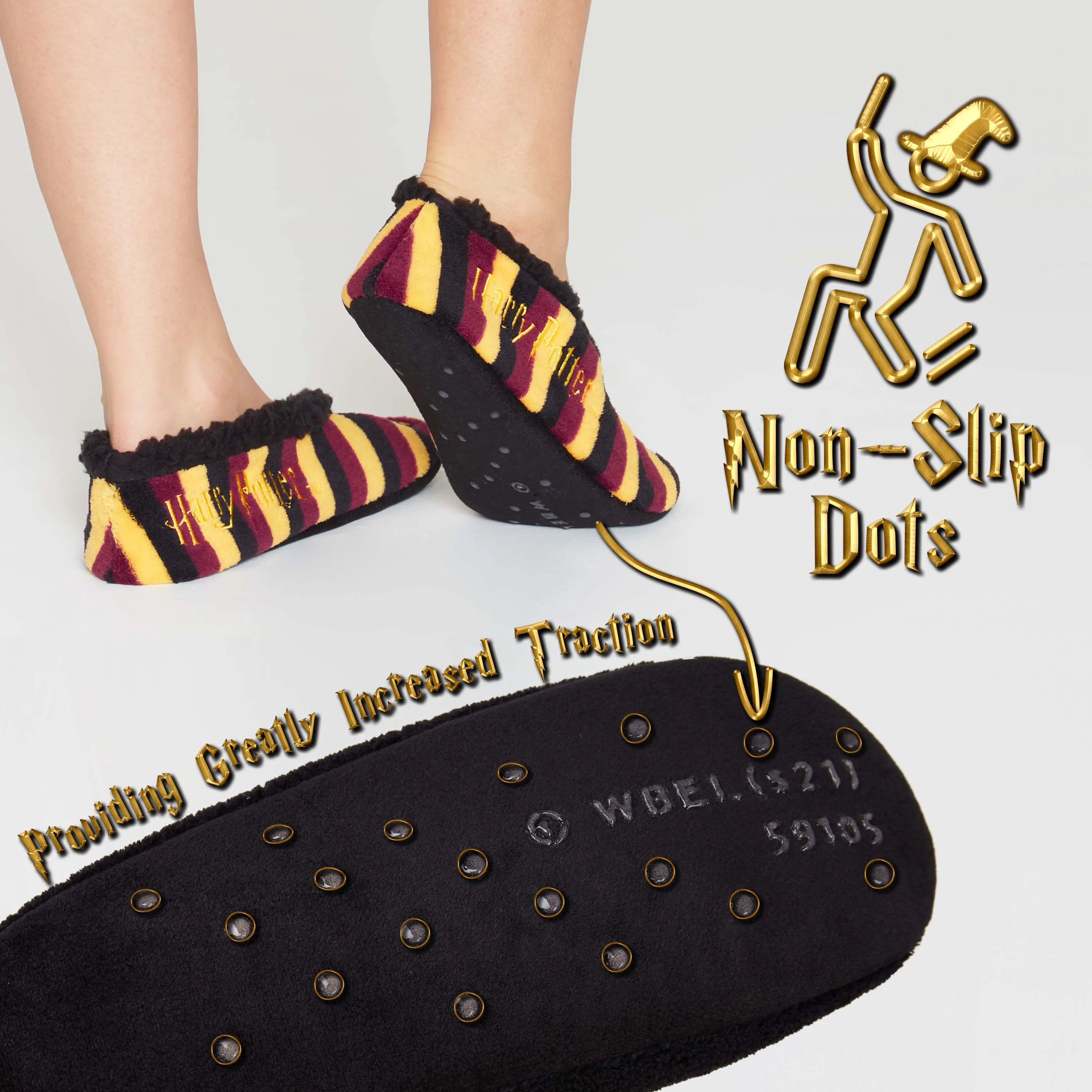 Harry Potter Slippers Socks for Wome, Ballet Slippers Non Slip, Harry Potter Gifts
