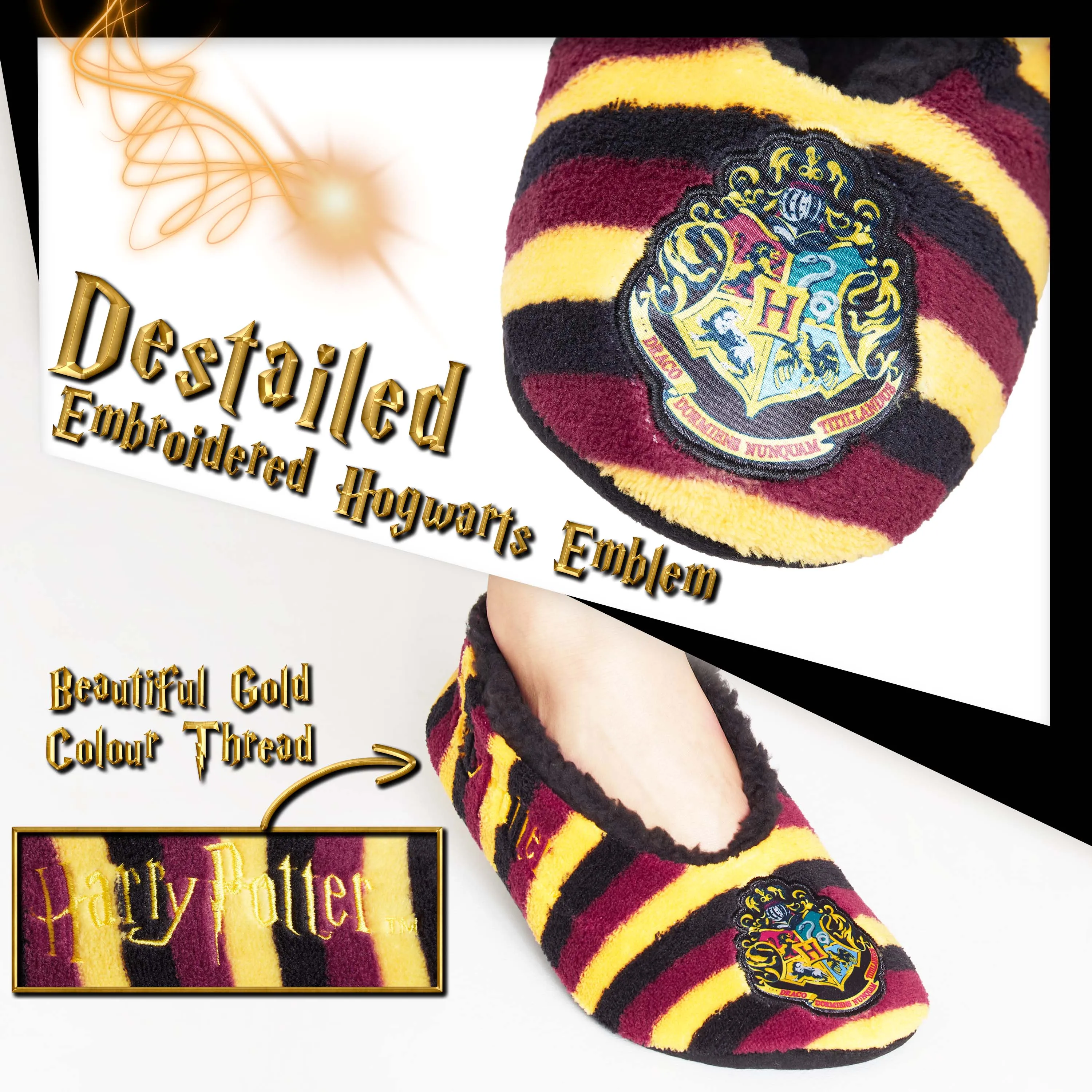 Harry Potter Slippers Socks for Wome, Ballet Slippers Non Slip, Harry Potter Gifts