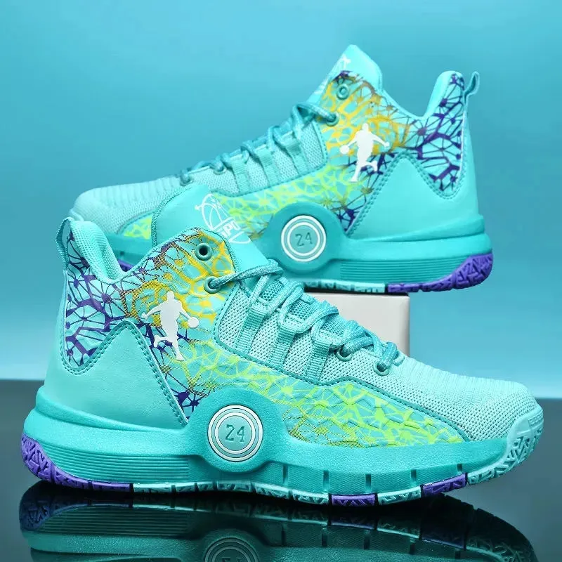 High Quality Basketball Shoes Men Sneaker Shoes High Top Anti-slip