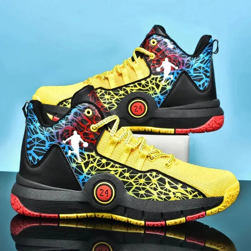 High Quality Basketball Shoes Men Sneaker Shoes High Top Anti-slip