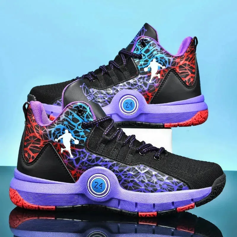 High Quality Basketball Shoes Men Sneaker Shoes High Top Anti-slip