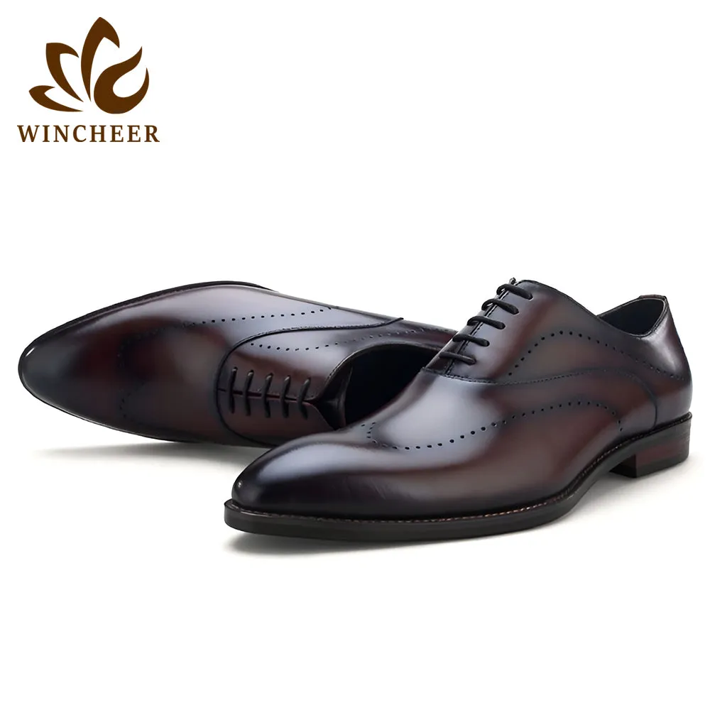 High Quality Handmade Full-Grain Genuine Leather Oxford Dress Shoes