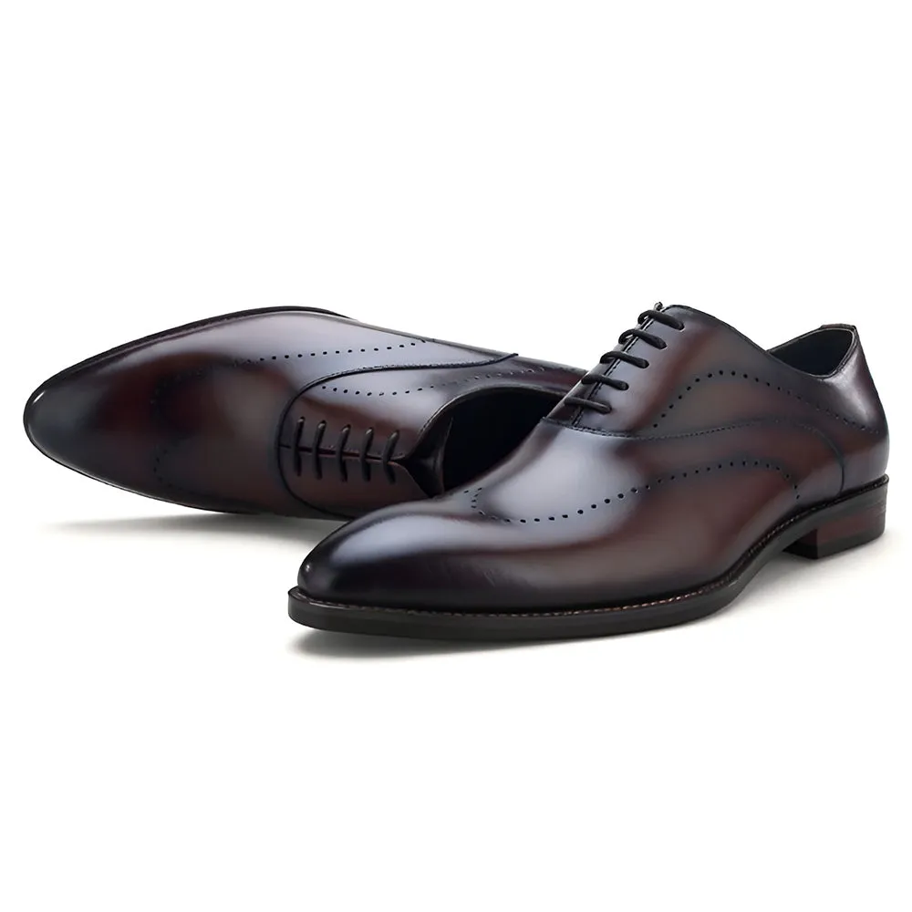 High Quality Handmade Full-Grain Genuine Leather Oxford Dress Shoes