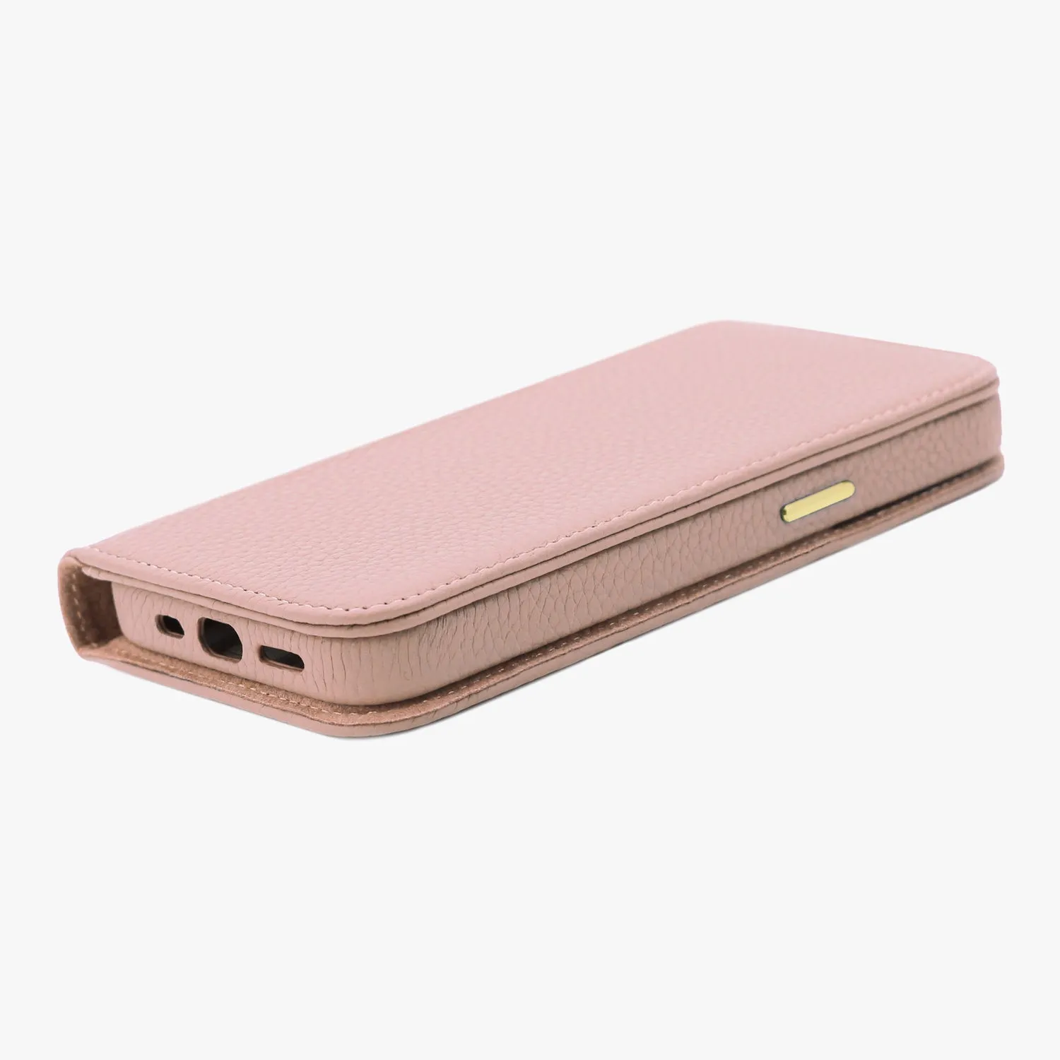 iPhone 15 Plus MagSafe Leather Flip Cover with Leather Case