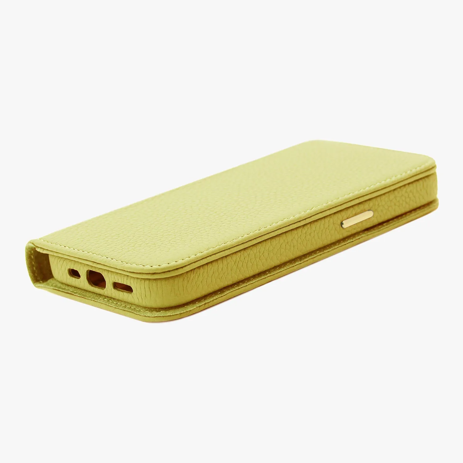 iPhone 15 Plus MagSafe Leather Flip Cover with Leather Case