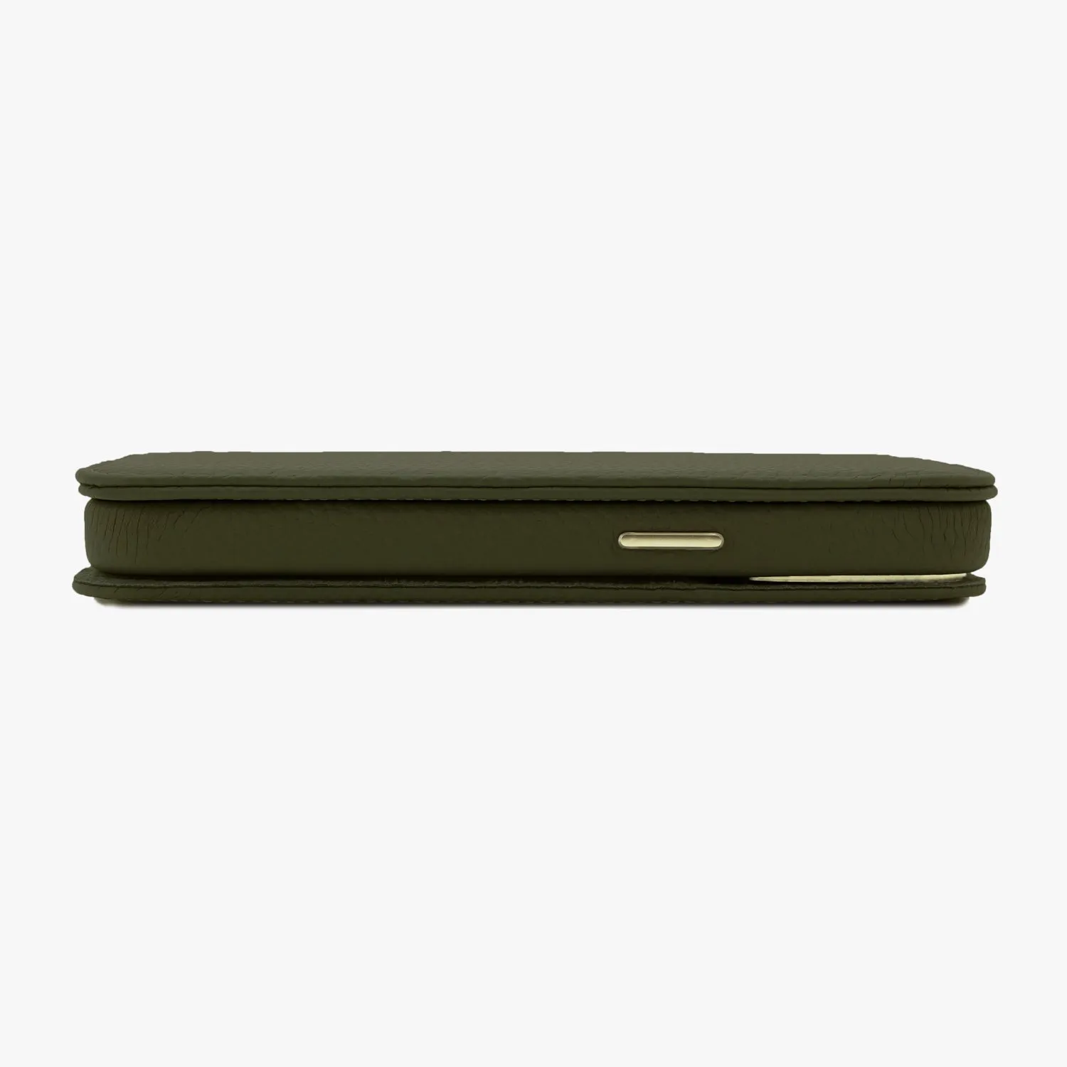 iPhone 15 Plus MagSafe Leather Flip Cover with Leather Case
