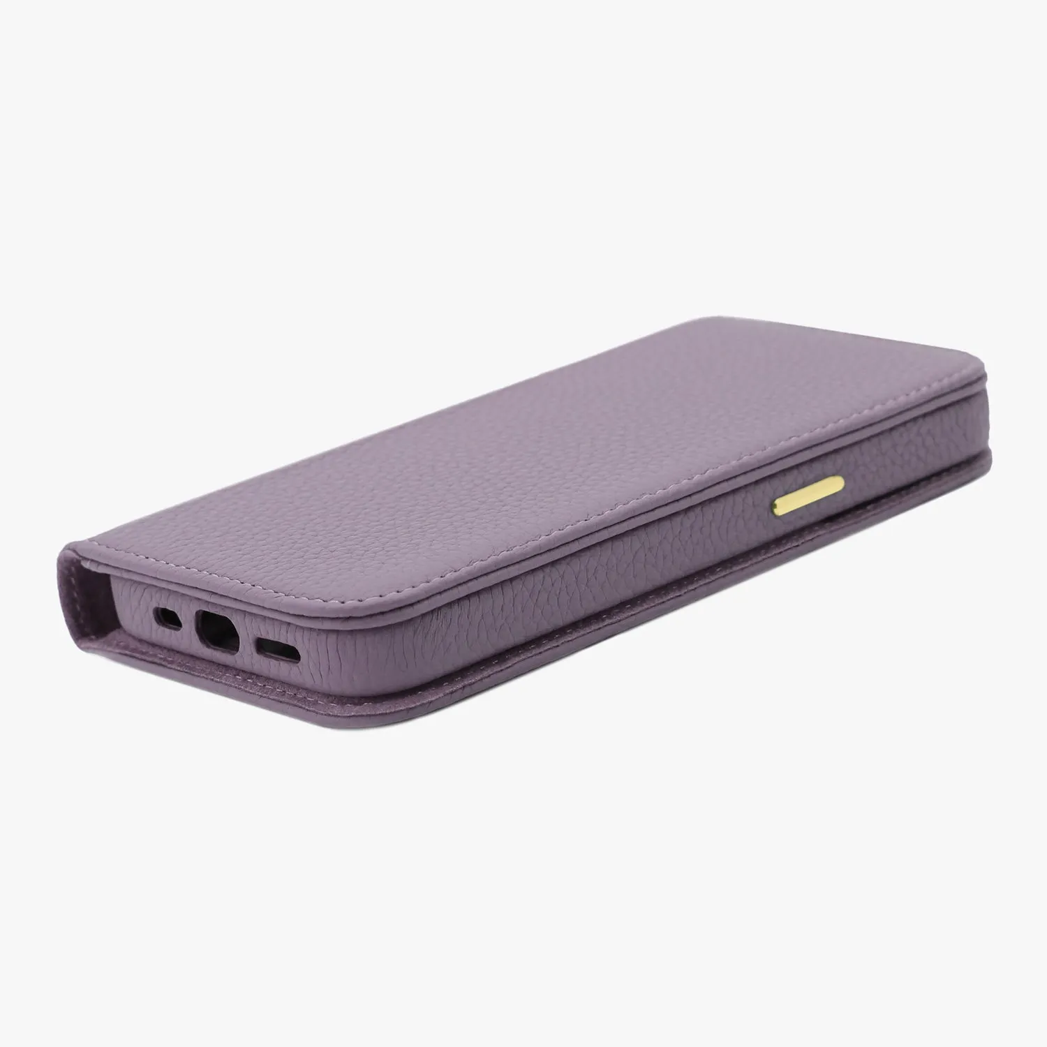 iPhone 15 Plus MagSafe Leather Flip Cover with Leather Case