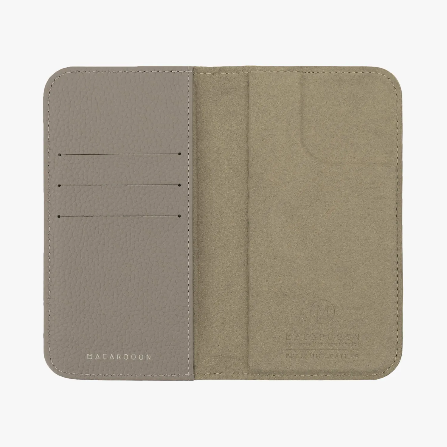 iPhone 15 Plus MagSafe Leather Flip Cover with Leather Case