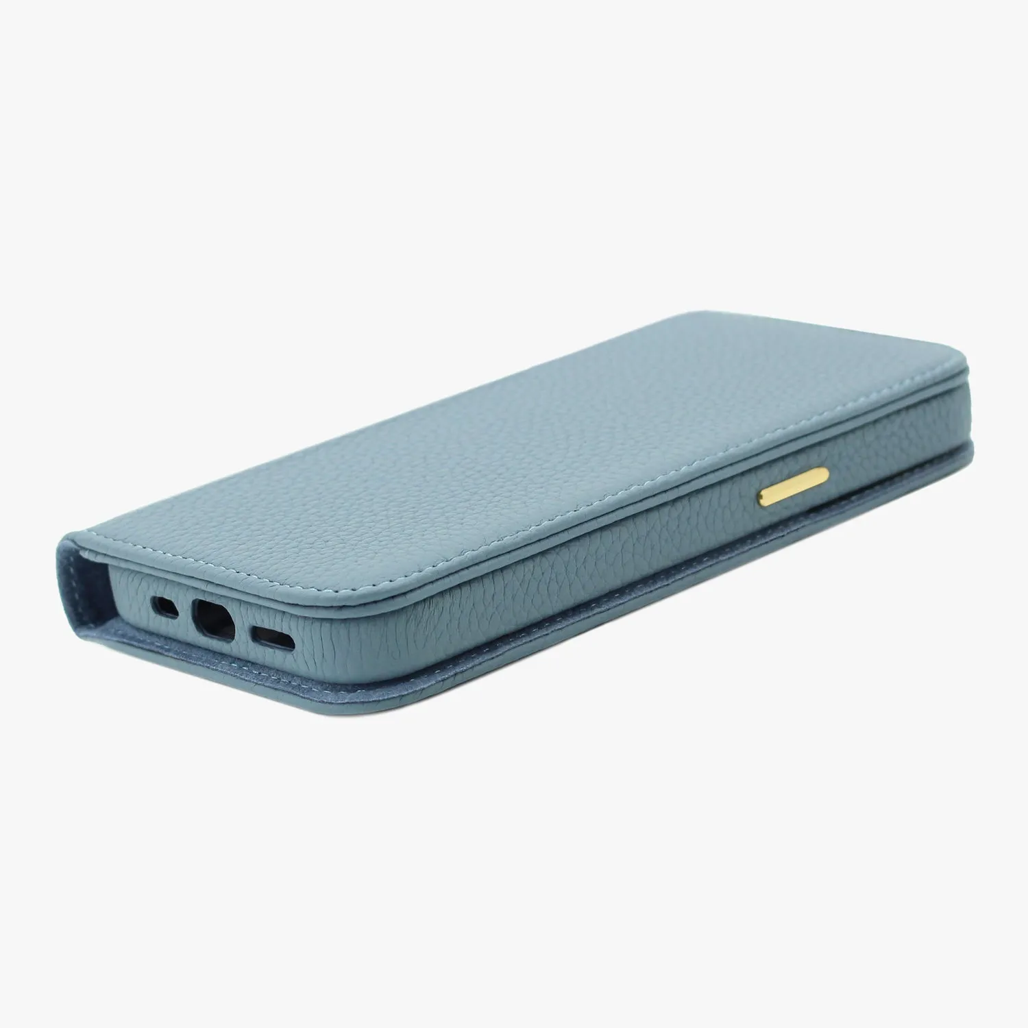 iPhone 15 Plus MagSafe Leather Flip Cover with Leather Case