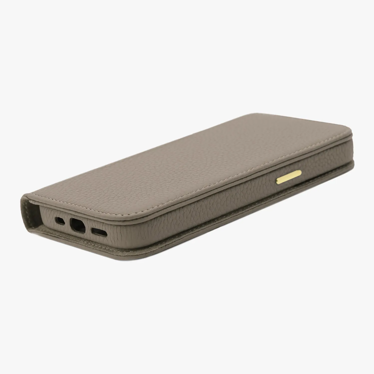 iPhone 15 Plus MagSafe Leather Flip Cover with Leather Case