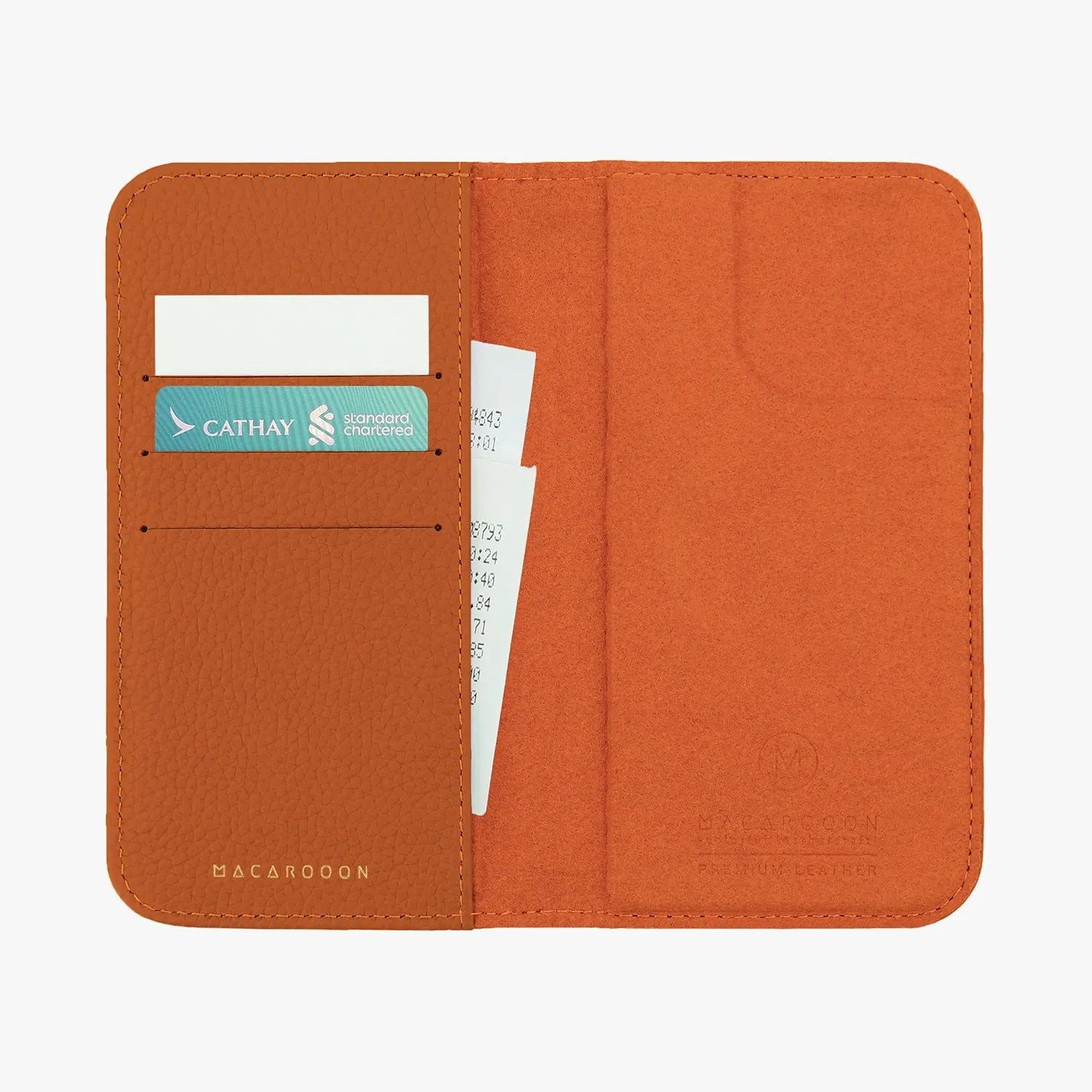 iPhone 15 Plus MagSafe Leather Flip Cover with Leather Case