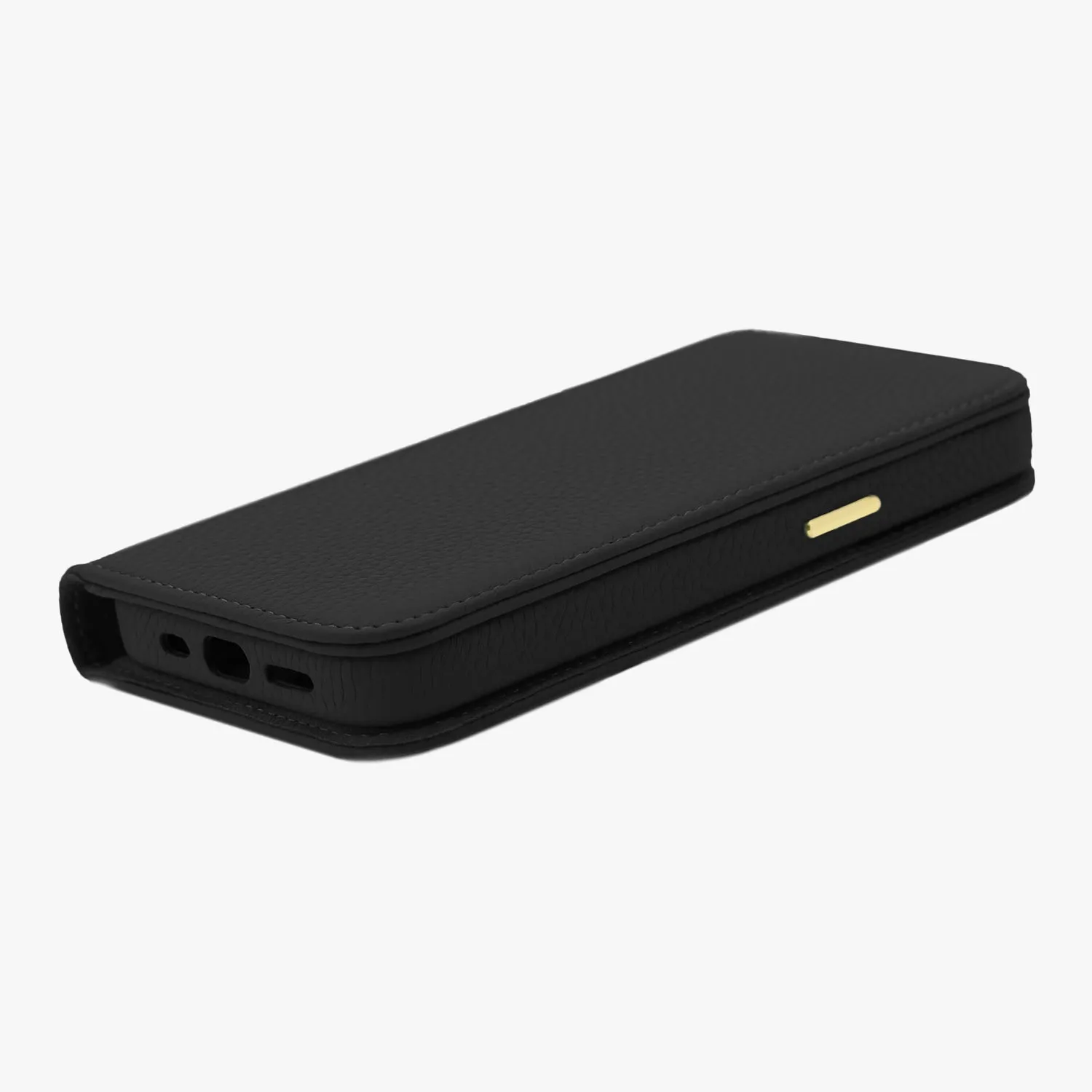 iPhone 15 Plus MagSafe Leather Flip Cover with Leather Case