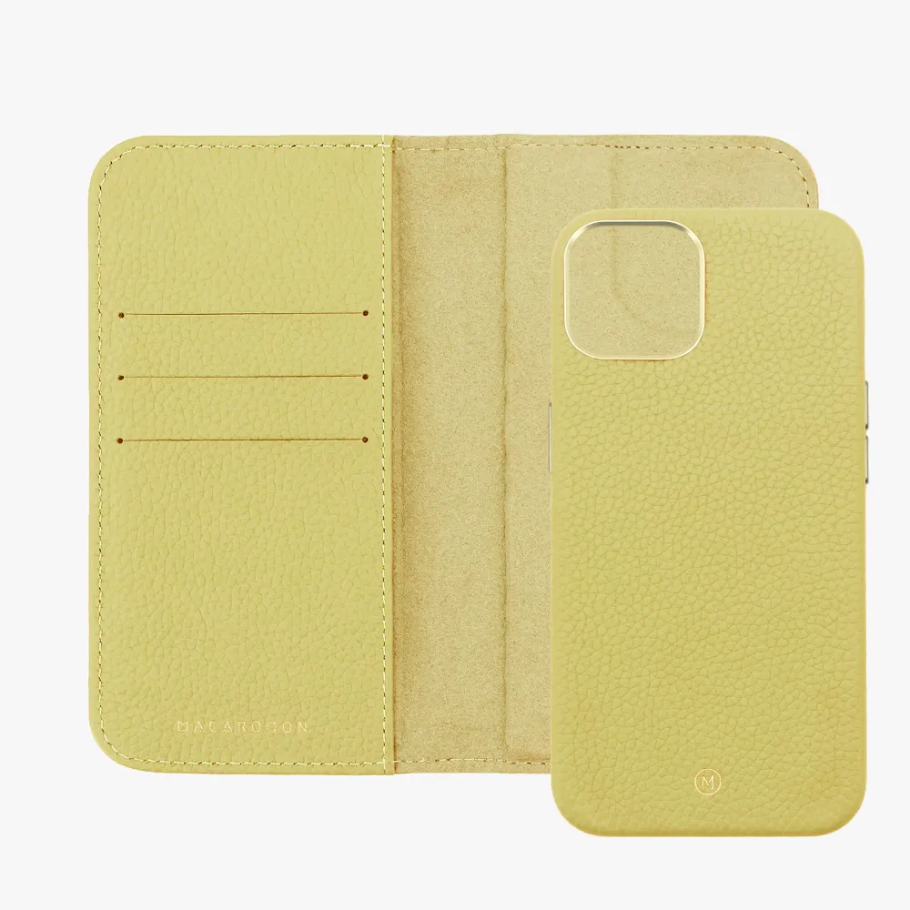 iPhone 15 Plus MagSafe Leather Flip Cover with Leather Case