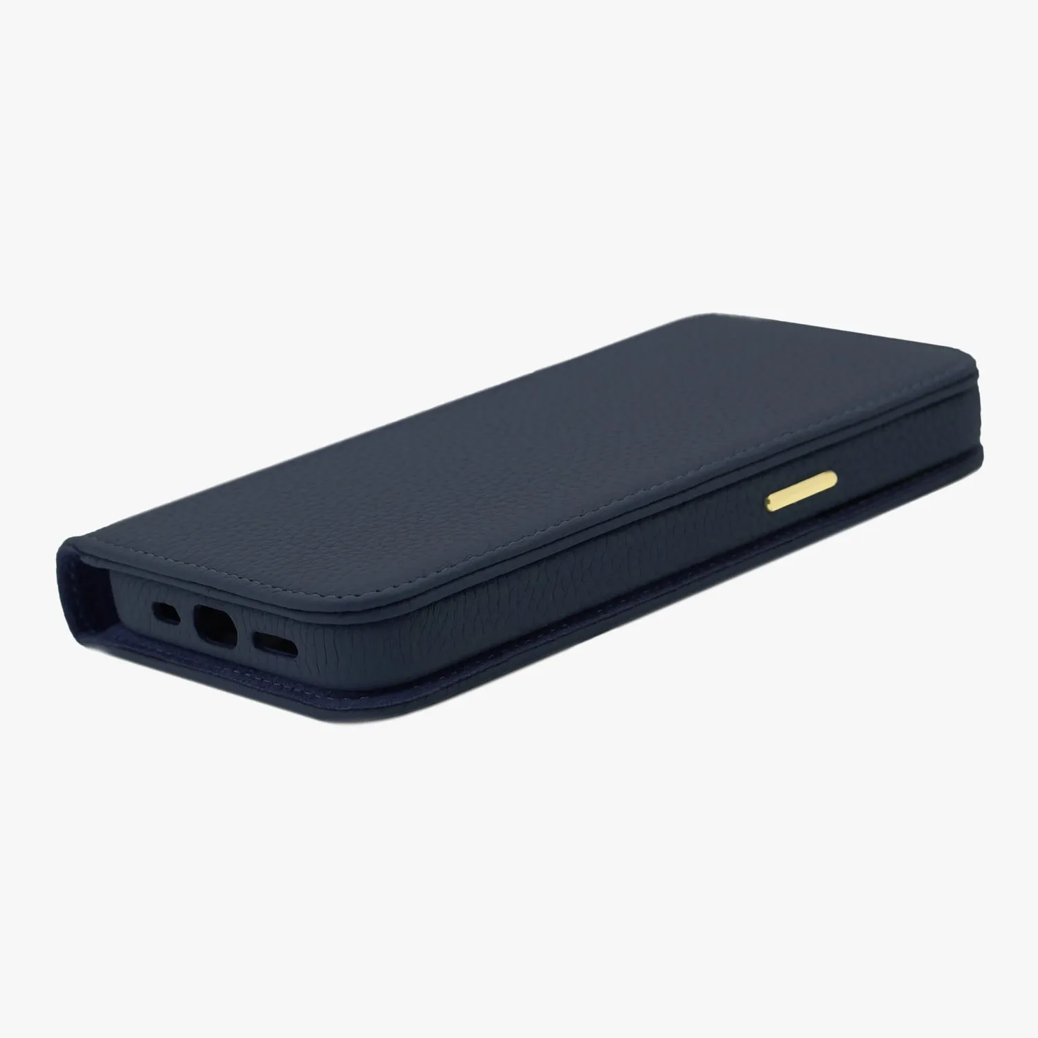 iPhone 15 Plus MagSafe Leather Flip Cover with Leather Case