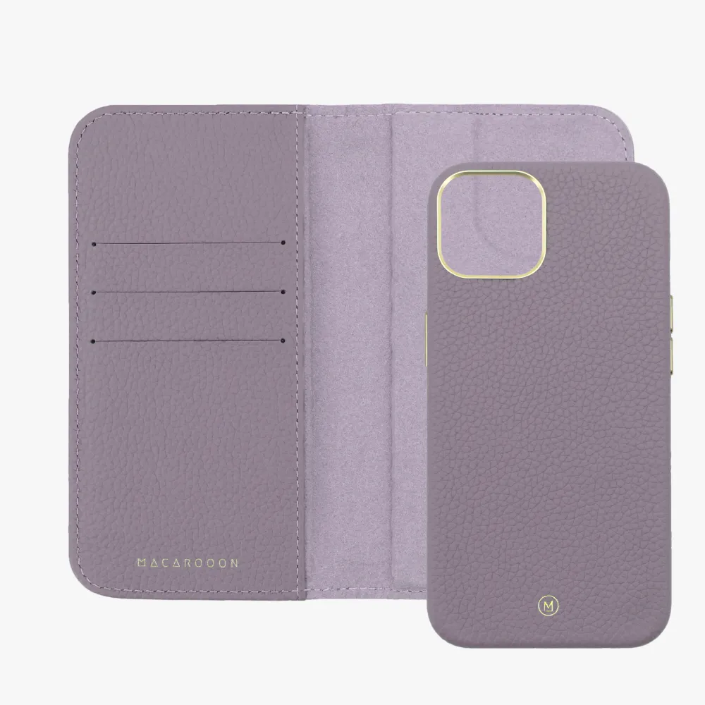 iPhone 15 Plus MagSafe Leather Flip Cover with Leather Case
