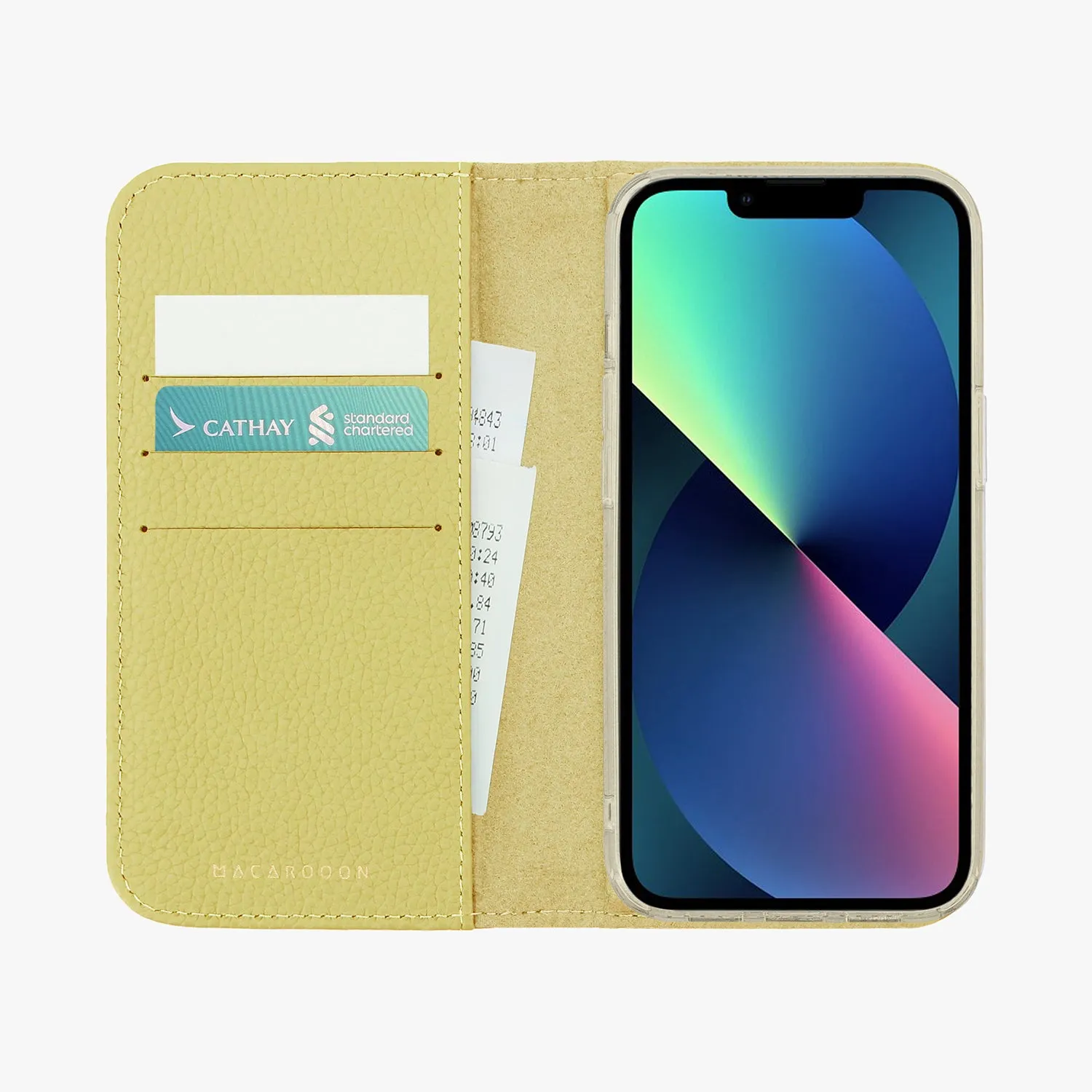 iPhone 16 Pro MagSafe Leather Flip Cover with Clear Case
