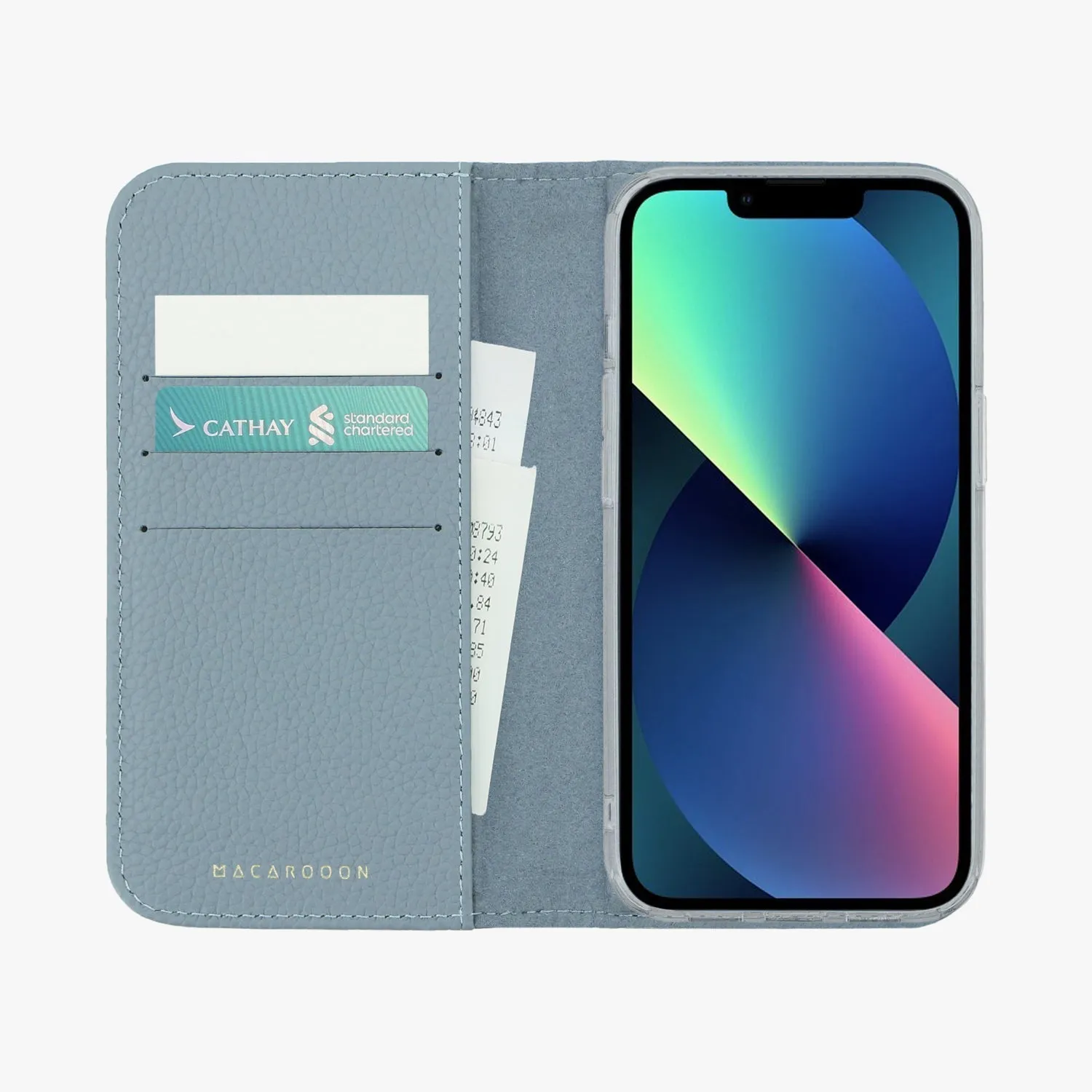 iPhone 16 Pro MagSafe Leather Flip Cover with Clear Case