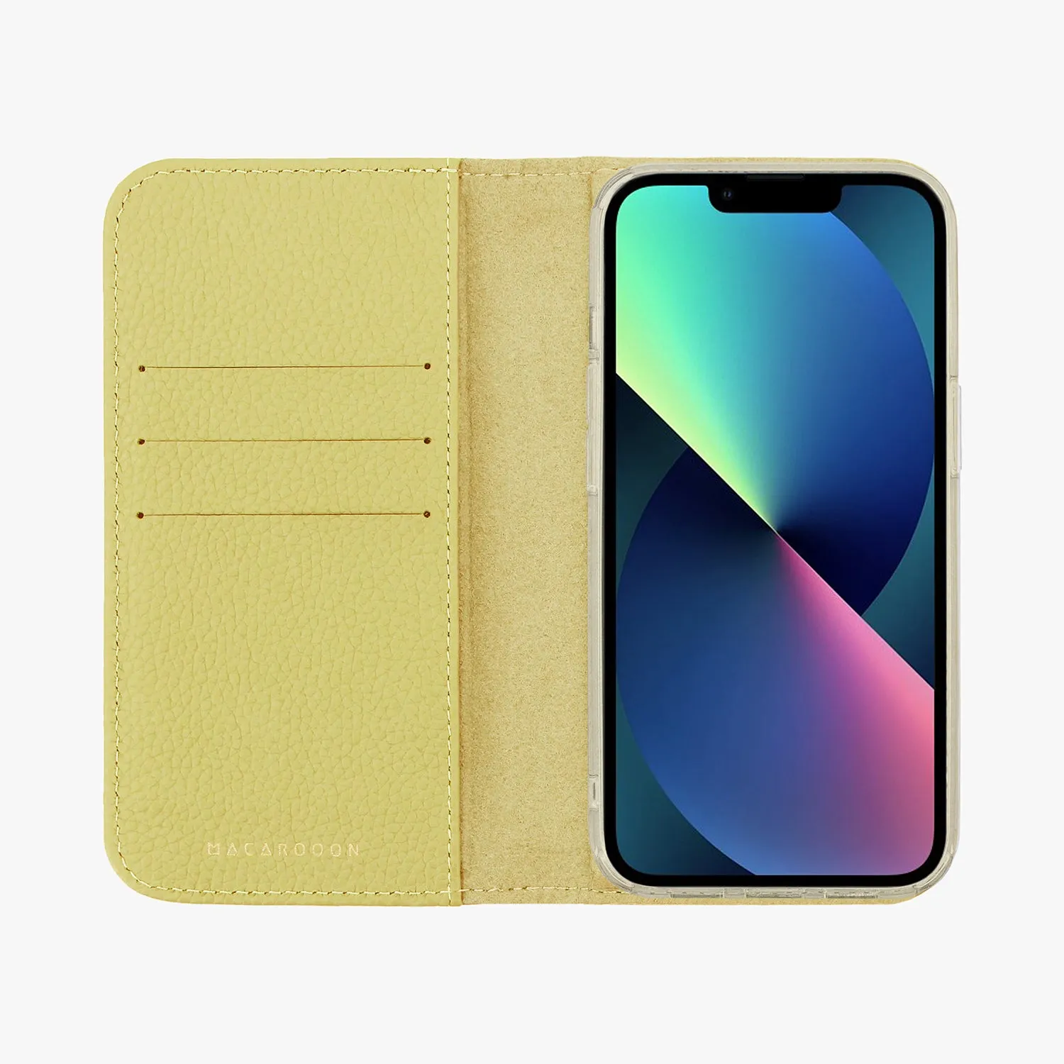 iPhone 16 Pro MagSafe Leather Flip Cover with Clear Case