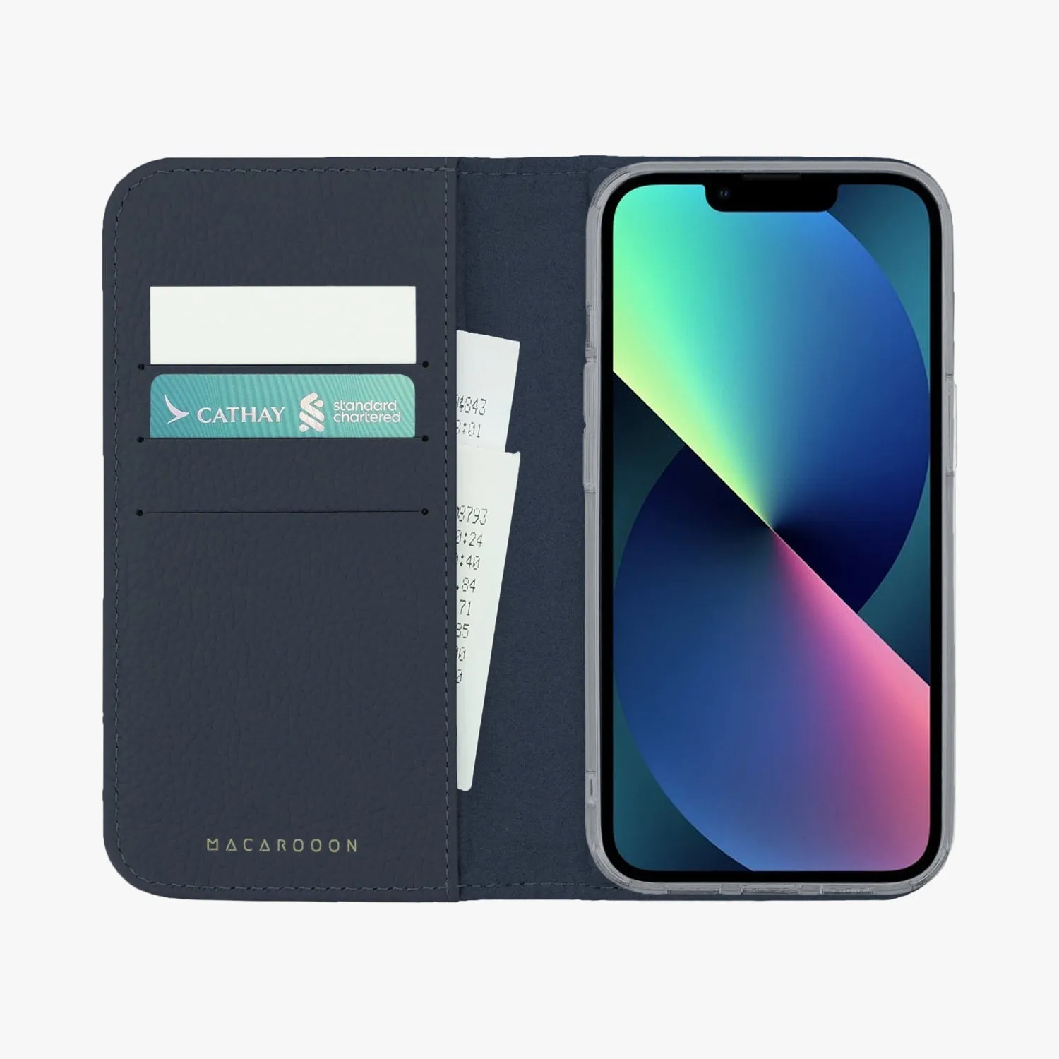 iPhone 16 Pro MagSafe Leather Flip Cover with Clear Case