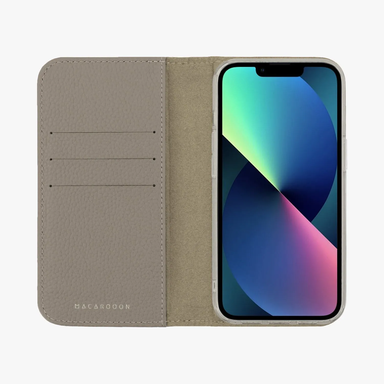 iPhone 16 Pro MagSafe Leather Flip Cover with Clear Case