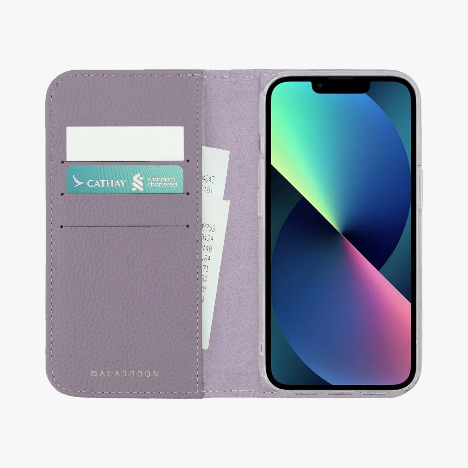 iPhone 16 Pro MagSafe Leather Flip Cover with Clear Case