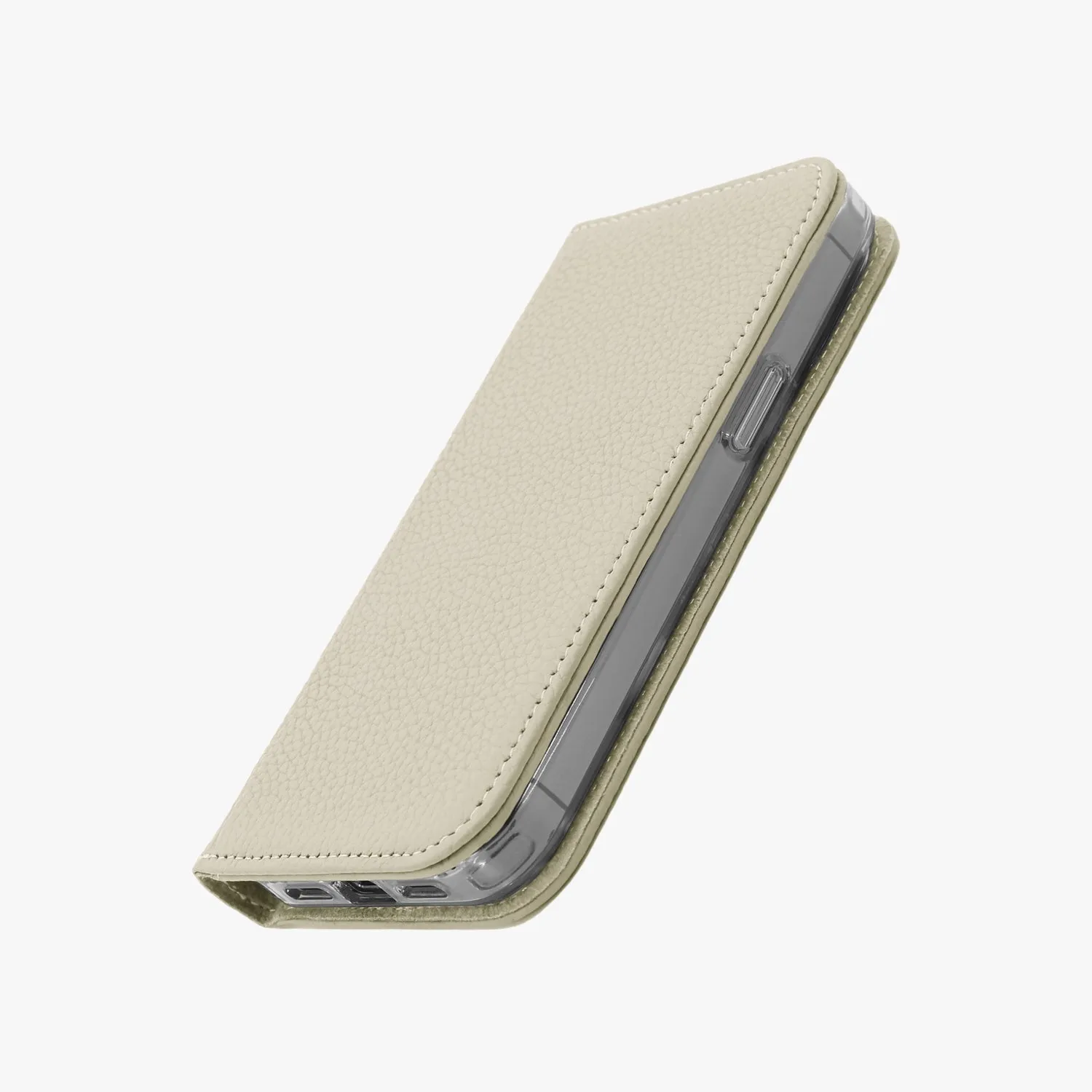 iPhone 16 Pro MagSafe Leather Flip Cover with Clear Case
